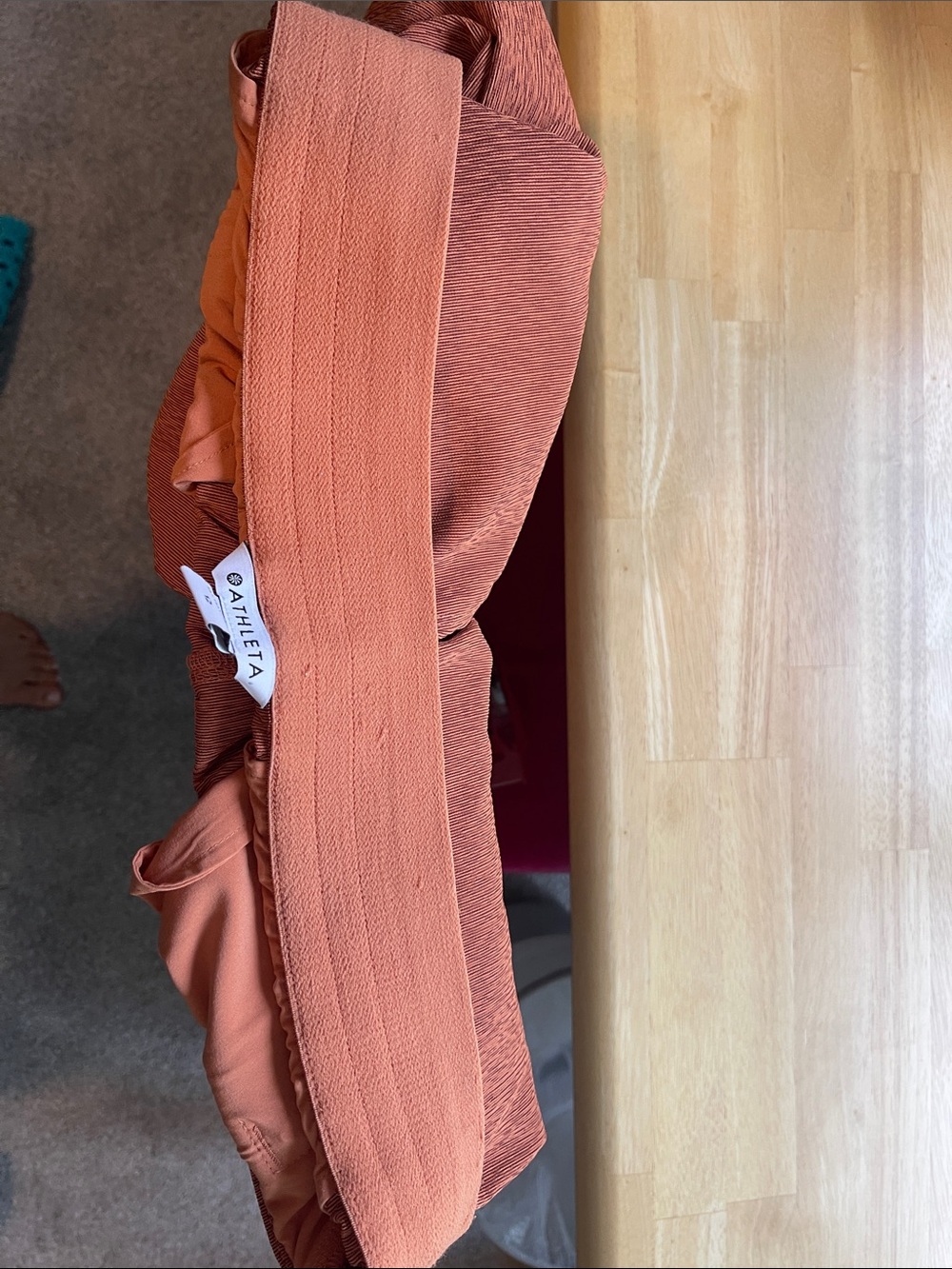 Athleta Rusty Rose Textured Wide-Leg Pants - Picture 10 of 10